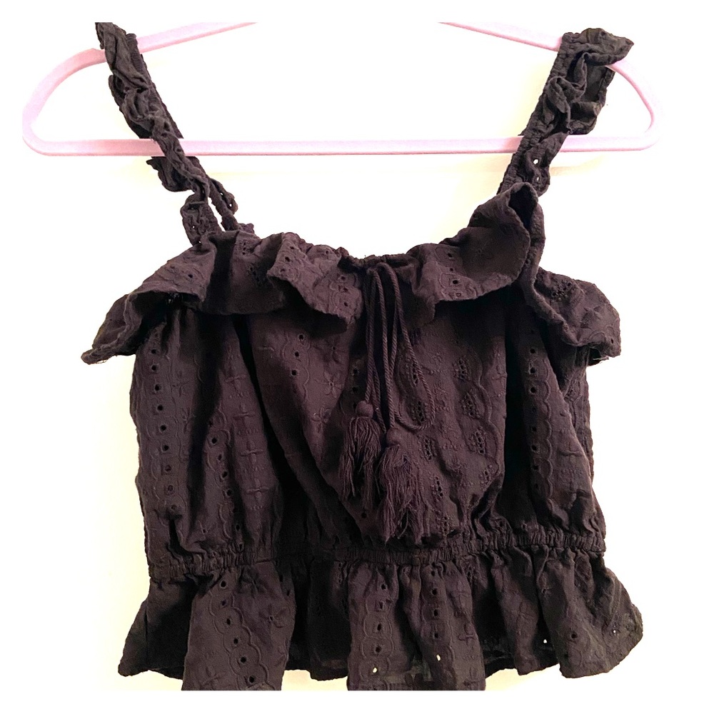 Cropped Ruffle Cami